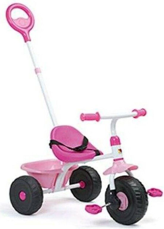 Moltó Urban Trike Pink Driewieler - 98 cm - Massieve banden - Duwstang