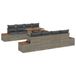 vidaXL Tuinbank Set 9 stuks Grijs Polywood