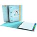 Grafoplás 88102631 Ordner A4 met gestanste ringen, A4, reservemesjes geruit 5 x 5, scheidingsbladen, transparante envelop, gebogen rug, Carpebook, Collection Wise Planet, pinguïn