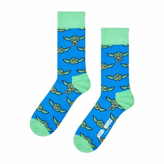 Happy Socks STAR WARS™ Grogu Sock Heren Sokken Blauw