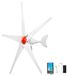 VEVOR 800W 12V Horizontale Windturbine met MPPT & PWM, 5 Rotorbladen, 3-Fasen Wisselstroom, Ip67-Classificatie en Overlaadbeveiliging, Hybride Wind- en Zonne-Energiecontroller, Windturbine voor Residentieel Gebruik, Campers en Boten
