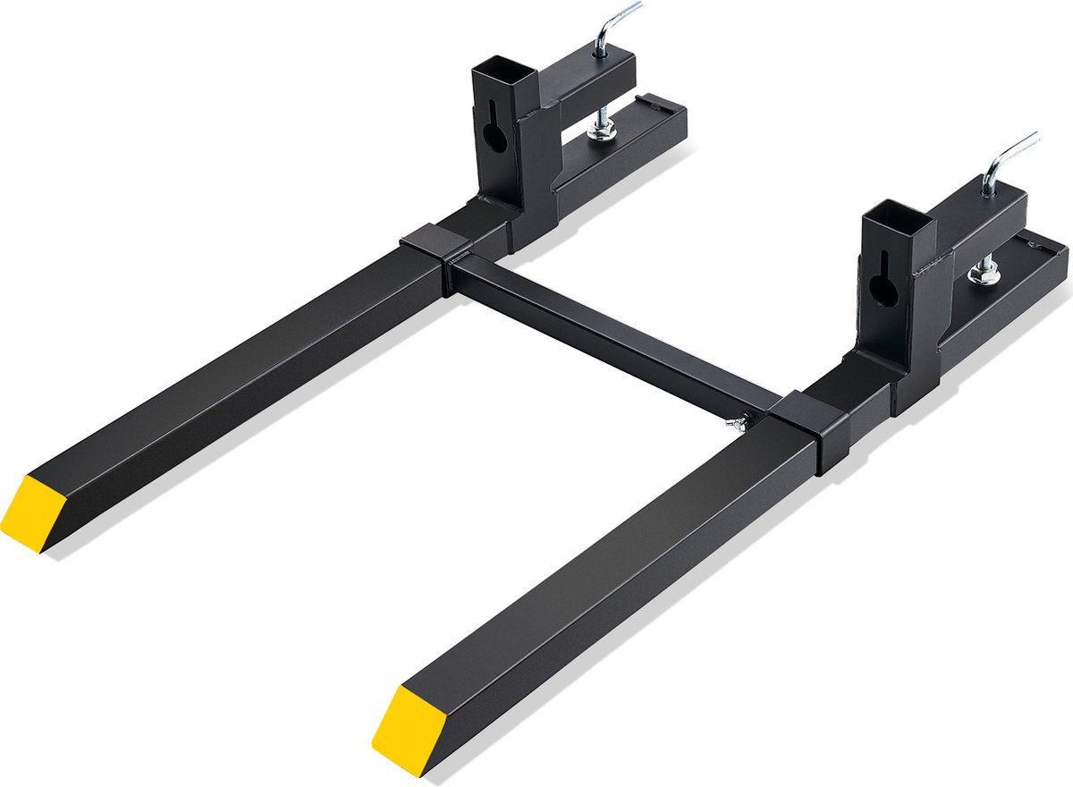 VEVOR Palletvork 1090x70x230mm Vorkenbord 907kg Draagvermogen Vorktanden 109cm Totale Lengte met 76cm Vorkblad Vorkheftruck 495-915mm Verstelbare Vorktanden Voorlader Palletframe