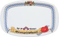 Seltmann 001.325250 Compact Porselein 1/2 Dik Lunchbord, Ovaal, Blauw, 26 cm Lengte