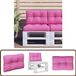 VidaXL Palletkussen 50x40x12 cm stof roze