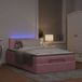 Prolenta Maison Exclusive - Cadre de lit ottoman avec matelas rose 120x200cm velours