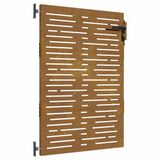 vidaXL Tuinpoort - 85 x 150 cm - Poedercoated Staal - Zwart - Vergrendelbaar