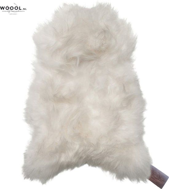 WOOOL Wit Schapenvacht XXL (120-130cm) 100% Echt Wol - Zeer Groot - ECO+