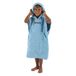 SEAC Surf Junior poncho van microvezel voor kinderen, badjas met capuchon, super absorberend, ideaal voor zee, zwembad en watersport