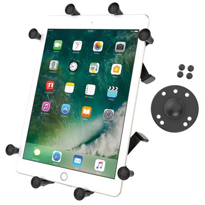 RAM Mount X-Grip Holder with Ball for 9\"-10\" Tablets - Black