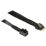 Inter-Tech sff-8654 4i - sff 8643 kabel (zwart)