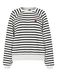 PIECES Sweatshirt 'PCGRETA' zwart / wit