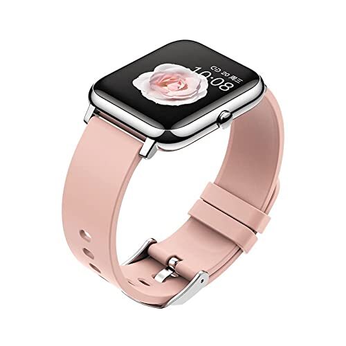 OURSPOP DP22-PINK 1,4 inch smartwatch, fitnesstracker voor iOS Android, met hartslag- en slaapmonitor, activiteitstracker met IP67 waterdichte smartwatch voor dames en heren,Eén maat