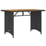 VidaXL Tuintafel Zwart