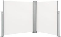 vidaXL Windscherm uittrekbaar 140x600 cm crème