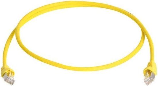 Telegärtner 100007977 RJ45 Netwerkkabel, patchkabel CAT 6A S/FTP 1.00 m Geel