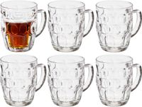 Vivalto Bierglazen - Bierpullen - Transparant Glas - 12 Stuks - 520 ml