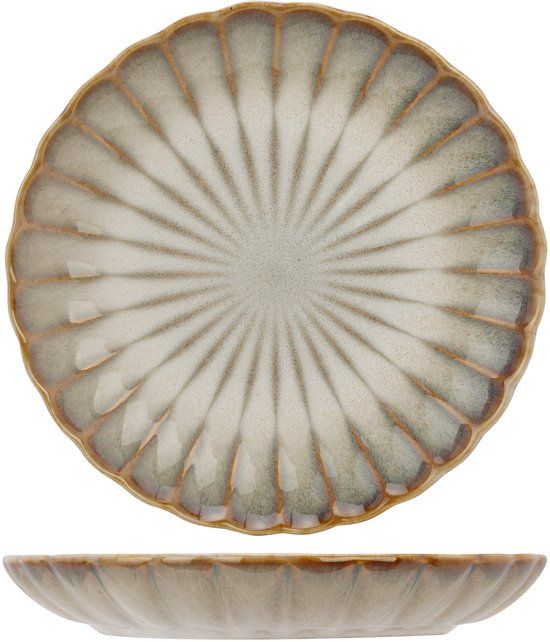 Cosy & Trendy Ontbijtborden Astera Pearl Beige - 4 Stuks Ø 21 cm