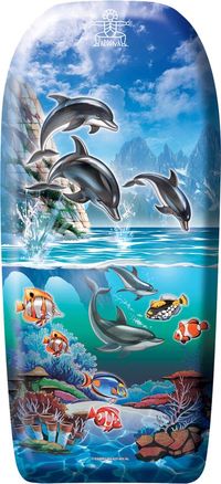 HOT Sports + Toys Budgetland BV Bodyboard 'Fish' (82 cm) Multicolor