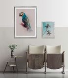 Komar Tropicalflair 2 fotolijsten hout met 2 art posters 30x40 cm en 50x70 cm