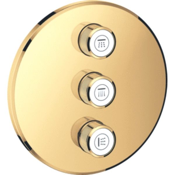 GROHE SmartControl afbouwdeel v. inbouwkraan volume (stopkraan) v. 3 functies rond cool sunrise 29122GL0