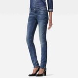 G-Star Lynn Skinny Dames Jeans W26 x L28 Katoen Low Waist Medium Aged