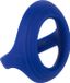 Calexotics Admiral Cockring en Dubbele Scrotum Ring - Rekbaar - Blauw