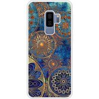Samsung Galaxy S9 Mandalla bleu Verstevigd hoesje met sublimatie bedrukking