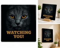 spreuktegel Flamingo Deco Tile Black Cats Eyes spreuktegel