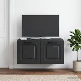 Maison Exclusive - Meuble TV mural noir 59,5 x 41 x 30 cm bois d'ingénierie