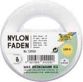 Folia Bringmann Folia Nylondraad op spoel, 0,5 mm x 100 m, transparant