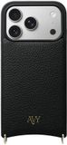 AVY Leren Hoesje voor Apple iPhone 17 Pro - Zwart