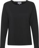 Culture Annemarie Solid Jumper Dames Trui - Zwart - Maat XXL
