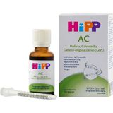 HiPP - HiPP AC, Complément Alimentaire, Élimination des Gaz Intestinaux, Mélisse, Camomille, Galacto-oligosaccharides (GOS), Motilité Gastro-intestinale, Enfants, Flacon 30 ml, Sans gluten