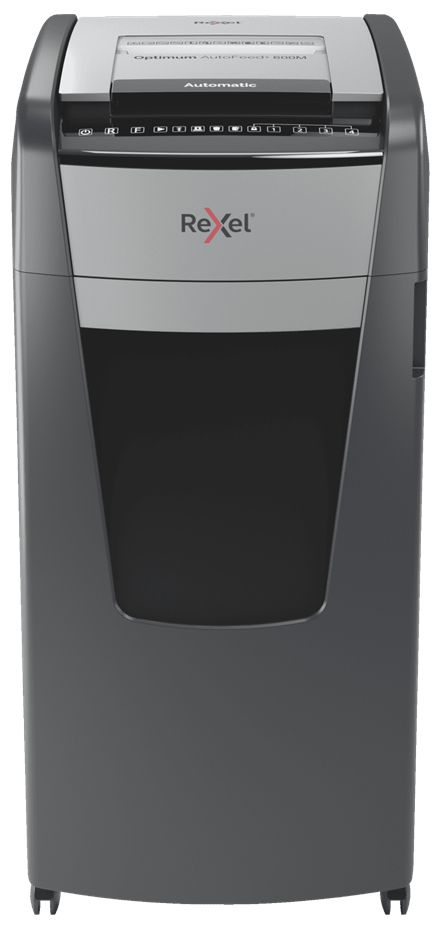 Rexel Optimum AutoFeed+ 600M - Papierversnipperaar - P-5 Micro - 600 vel - Zwart
