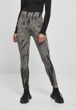 Urban Classics Cotton Tie Dye High Waist Legging - Vrouwen - M - Zwart/Grijs