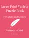 Large Coral Large Print Variety Puzzle Book for Adults: For Adults and Seniors - Volume 2