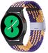 By Qubix - Braided nylon smartwatch bandje - Geschikt voor Garmin Venu 4 (45mm) - Oker/Paars