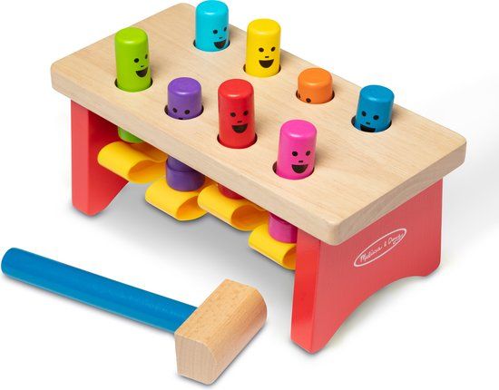 Melissa & Doug Deluxe Houten Werkbank met Hamer - 2+ jaar