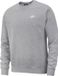 Nike Sportswear Club Fleece Crew Sweater Grijs