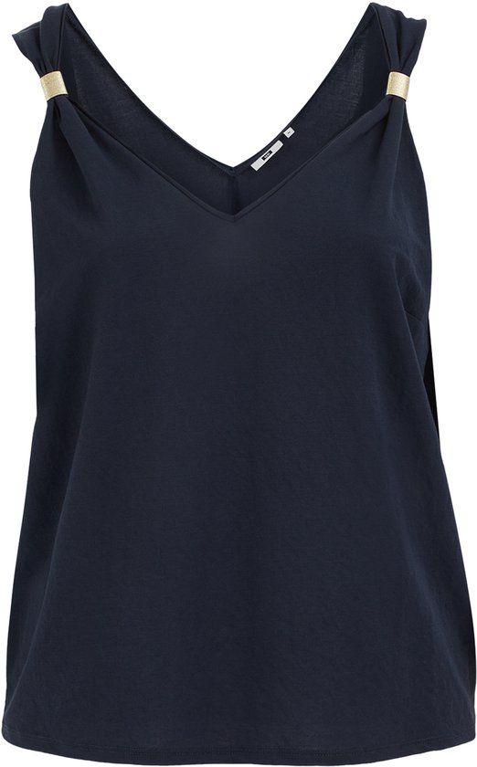 WE Fashion Dames top met gouden accenten - Curve