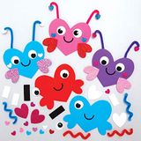 Baker Ross AX671 Love Bug Magnet Kits - Pack van 8 stuks, Mix & Match Crafts, maak je eigen koelkastmagneten, kunstkits voor kinderen creativiteit, kleine cadeaus of thuis ambachten