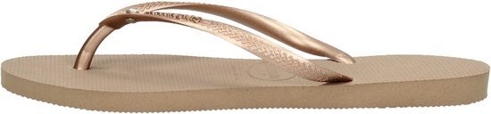 Havaianas Slim Crystal SW II Dames Slippers - Rose Gold - Maat 41/42