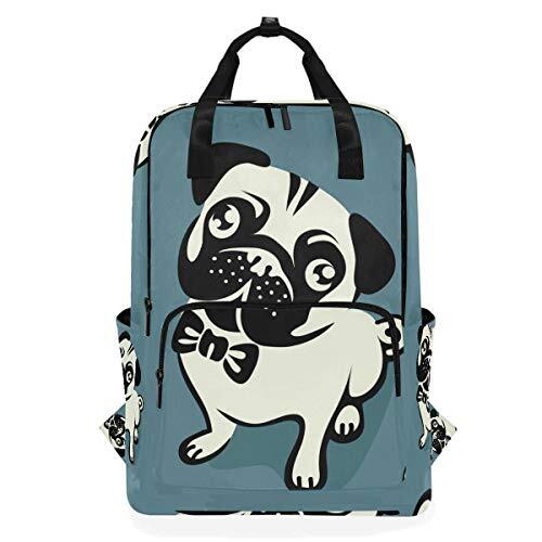 MONTOJ Travel Rugzak Cartoon Bulldog School Rugzak