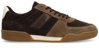 Manfield Bruine suède sneakers heren - Maat 45