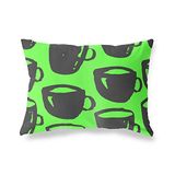 BonaMaison Neon Groen-Rook Decoratieve Kussensloop, Kussenhoezen Bank, Decoratieve Kussenhoesjes, Kussensloop; Sofa, Slaapkamer, Kantoor, Auto 35x50 Cm - Ontworpen en vervaardigd in Turkije