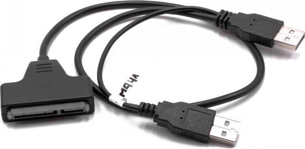 transmedia 2x USB-A naar SATA adapter voor 2,5'' HDD's/SSD's - USB2.0