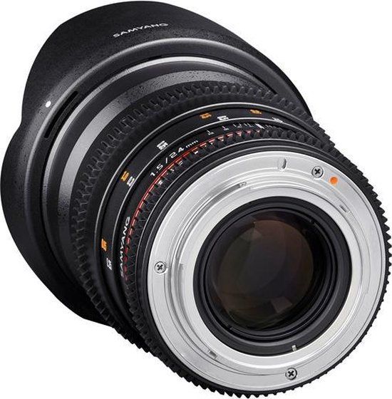 Samyang 24mm T1.5 VDSLR ED AS IF UMC II Zwart Groothoeklens