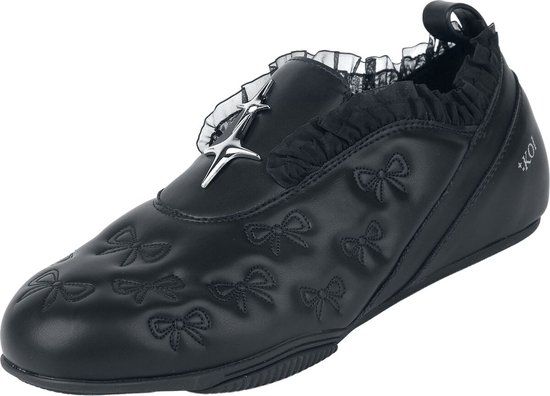 Koi HEARTBREAKER SPORTY SLIP ON SHOES Black Dames Sneakers - Zwart - EU37