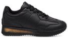 Permani Chaussures de sport pour femme à lacets Sneaker Similicuir Chaussures de loisirs Noir Nerio Taille 40