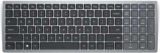 Dell KB740 - QWERTZ Duits - Draadloos Bluetooth Toetsenbord - Grijs/Zwart